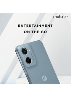 Motorola E15 4G Dual SIM Misty Blue 2GB RAM 64GB With Motorola Bottle - Middle East Version  - Image 4