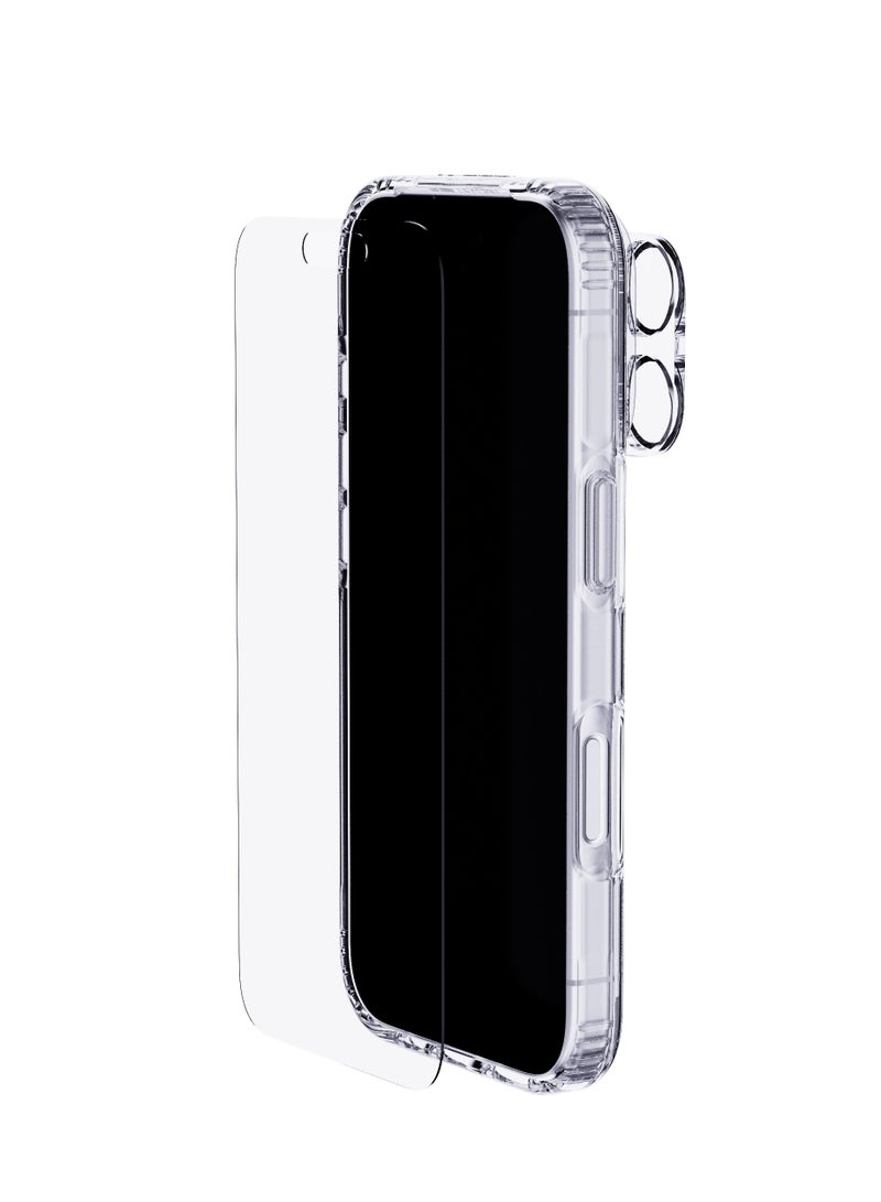 tech21 - Bundle Screen Protector And Case And Camera Lens Protector For iPhone 16 Pro Max clear - Image 1