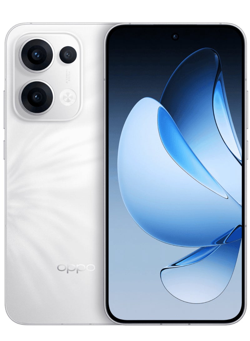 Reno 13 Mobile 16GB+512GB White features a 6.7-inch FHD+ AMOLED display with a 120Hz refresh rate, a 240Hz touch sampling rate, a 2,160Hz PWM dimming rate, Mediatek Dimensity 8350 chipset with Google play Chinese version