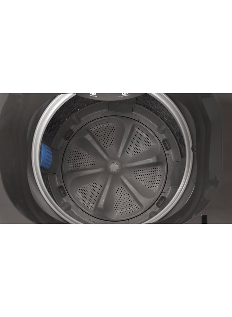 توشيبا Top Load Auto Washer 15KG Inverter Wash Great Waves AW-DUHN1600LUPBB(SG) Silver  - Image 5