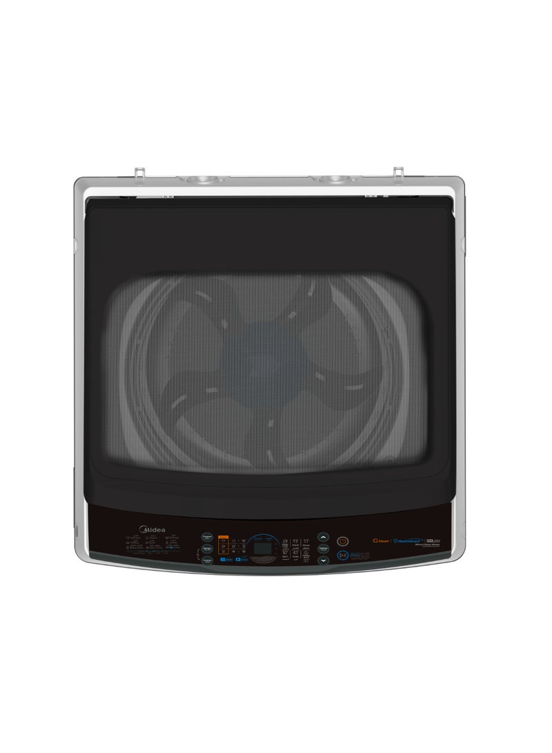 مديا Top Load Washing Machine 15KG 8 Programs Steam DD Inverter MA200W150DWKSA White  - Image 4