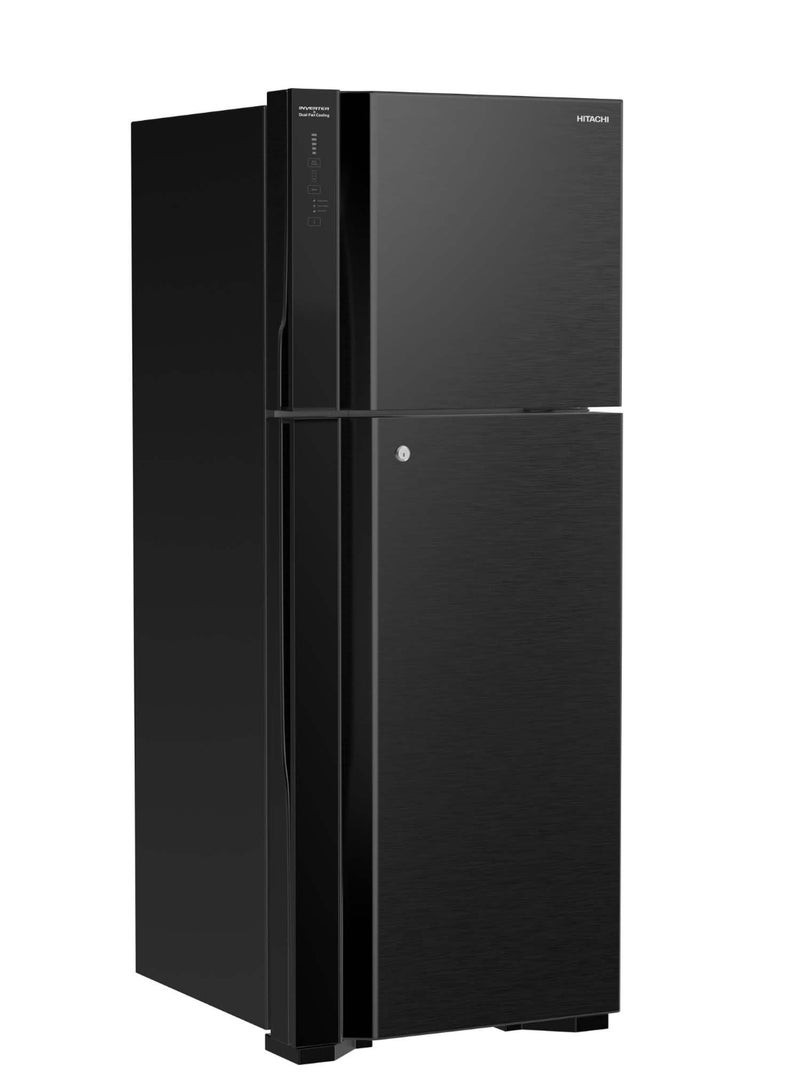 هيتاشي Refrigerator 11.8Cuft Freezer 4.1Cuft No Frost Inverter Compressor HRTN7489DFBBKSA Black  - Image 2