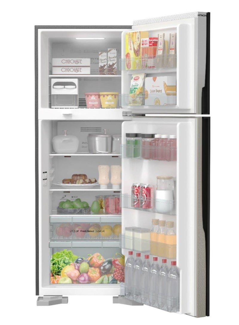 HITACHI Refrigerator 11.8Cuft Freezer 4.1Cuft No Frost Inverter Compressor HRTN7489DFBSLSA Silver - Image 4