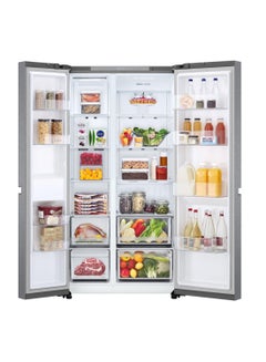 LG SBS Refrigerator 14.9Cuft Freezer 8.3Cuft Smart Inverter LS25CBBDIK PCM Silver  - Image 3
