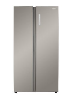 Haier Side by Side Refrigerator 137Cuft Freezer 75Cuft HRF-768SS Gray  - Image 1