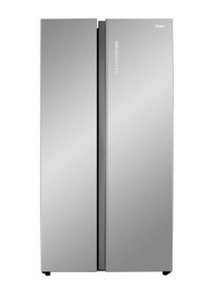 Haier Side by Side Refrigerator 13.7Cuft Freezer 7.5Cuft HRF-768DP Silver  - Image 1