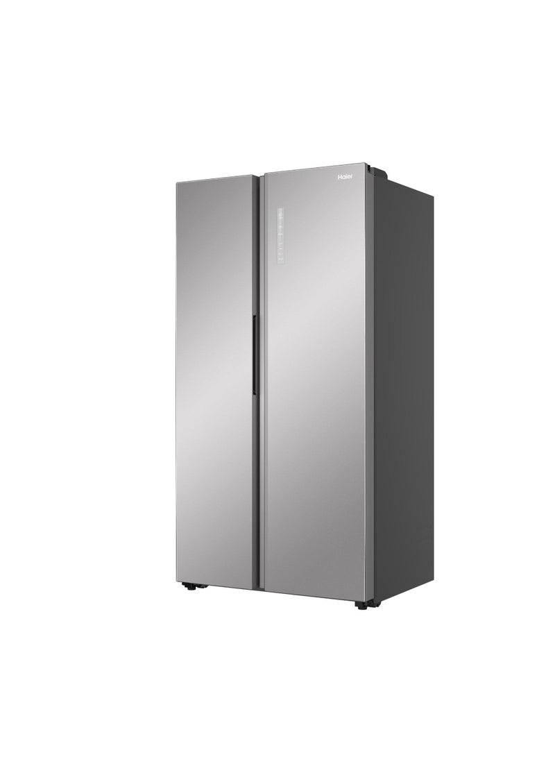 هاير Side by Side Refrigerator 13.7Cuft Freezer 7.5Cuft HRF-768DP Silver  - Image 2