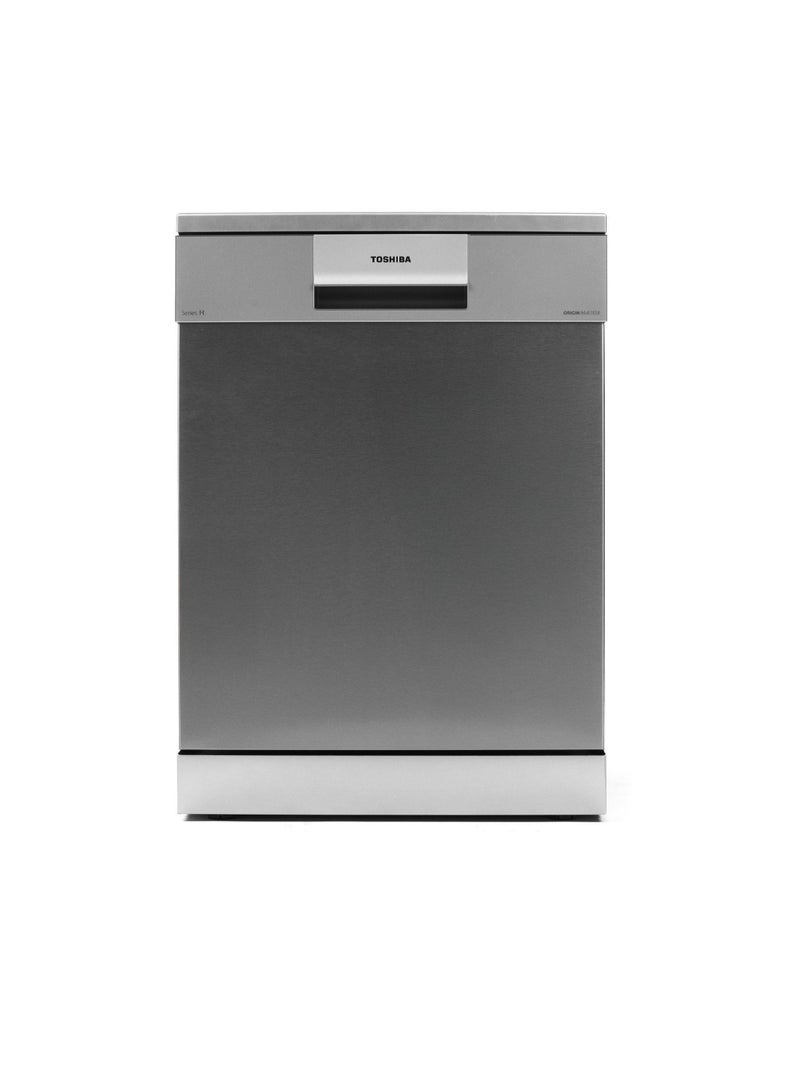 توشيبا - Dishwasher 14 Place Settings 10 Programs DW-14F6ME(SS)-SA Stainless Steel - Image 1