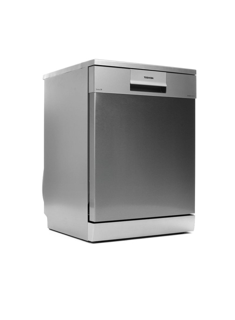 توشيبا - Dishwasher 14 Place Settings 10 Programs DW-14F6ME(SS)-SA Stainless Steel - Image 1