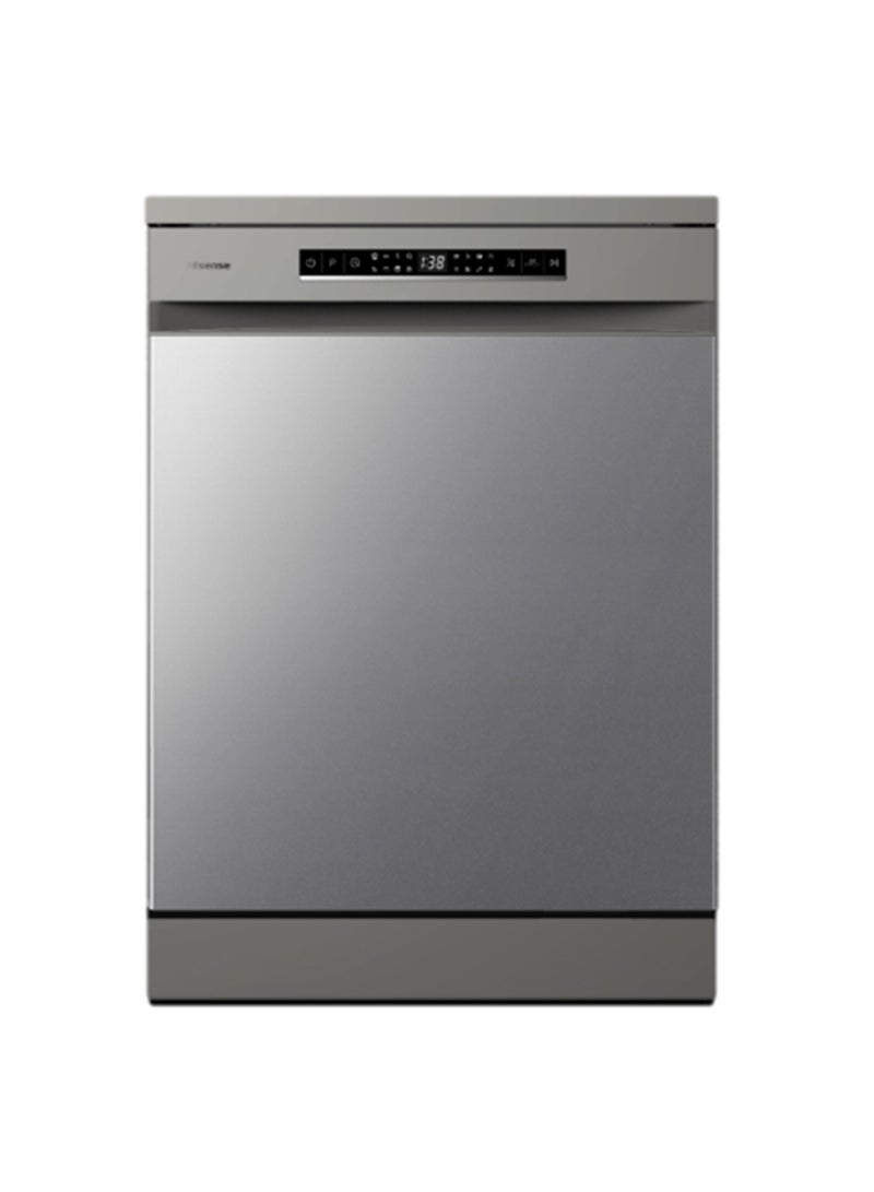 هايسنس Dishwasher 15 Place Setting 8 Programs HS643E90SSA Silver  - Image 3