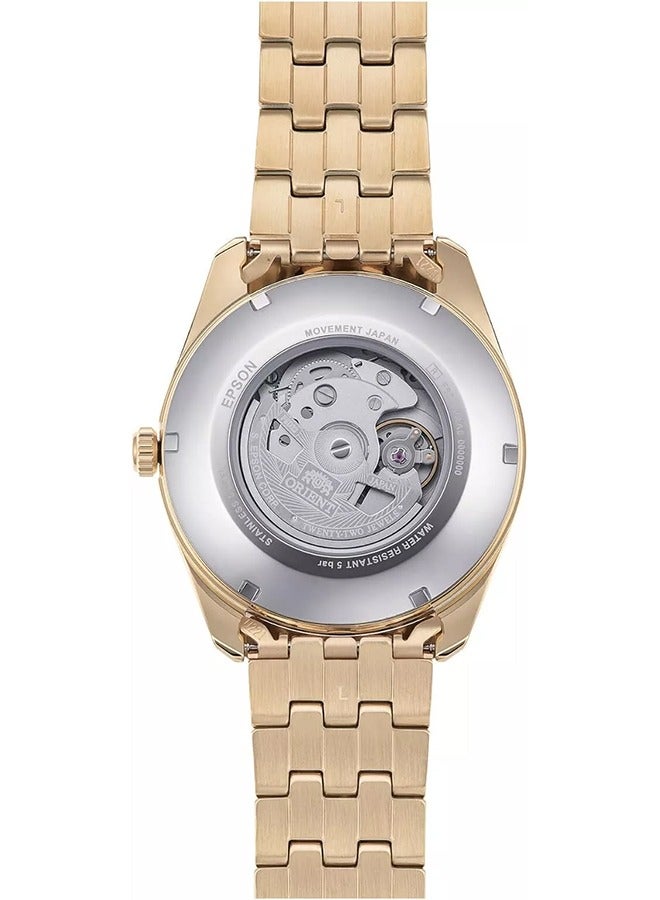 ORIENT Men's Automatic Mechanical Perpetual Calendar Gold Large Dial Watch RA-BA0001G10B - Image 2