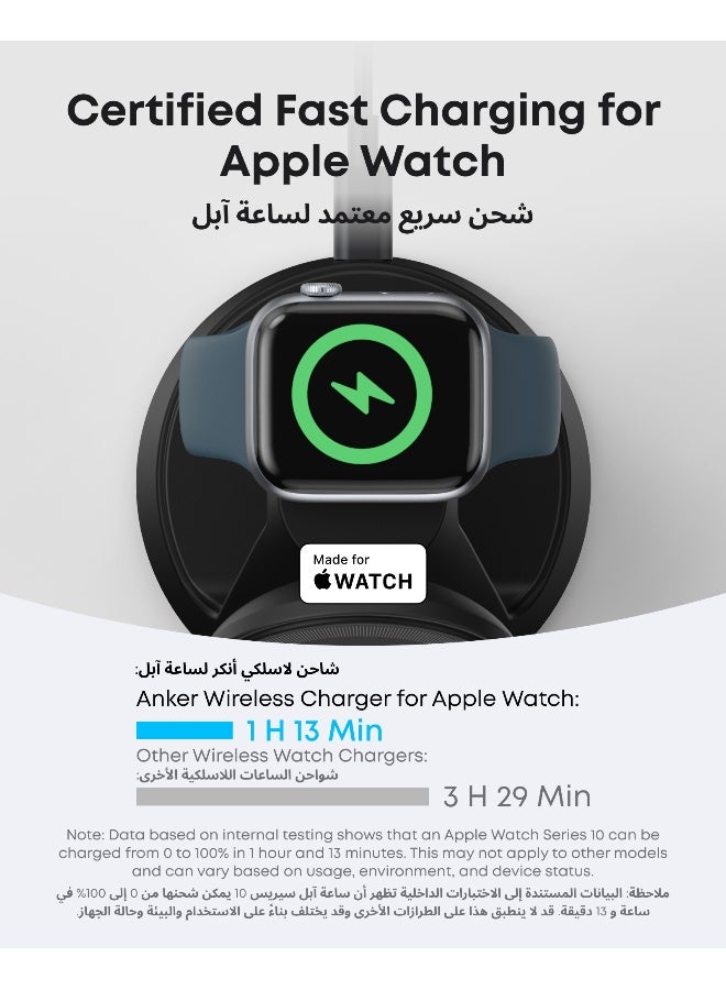 Anker MagGo Magnetic Wireless Charger (Dock Stand), 3-in-1 Qi2 Certified 15W MagSafe Compatible Wireless Charger, For iPhone 16/15/14/13/12 Series, Apple Watch, AirPods Pro, and More (Adapter Included) Black  - Image 5