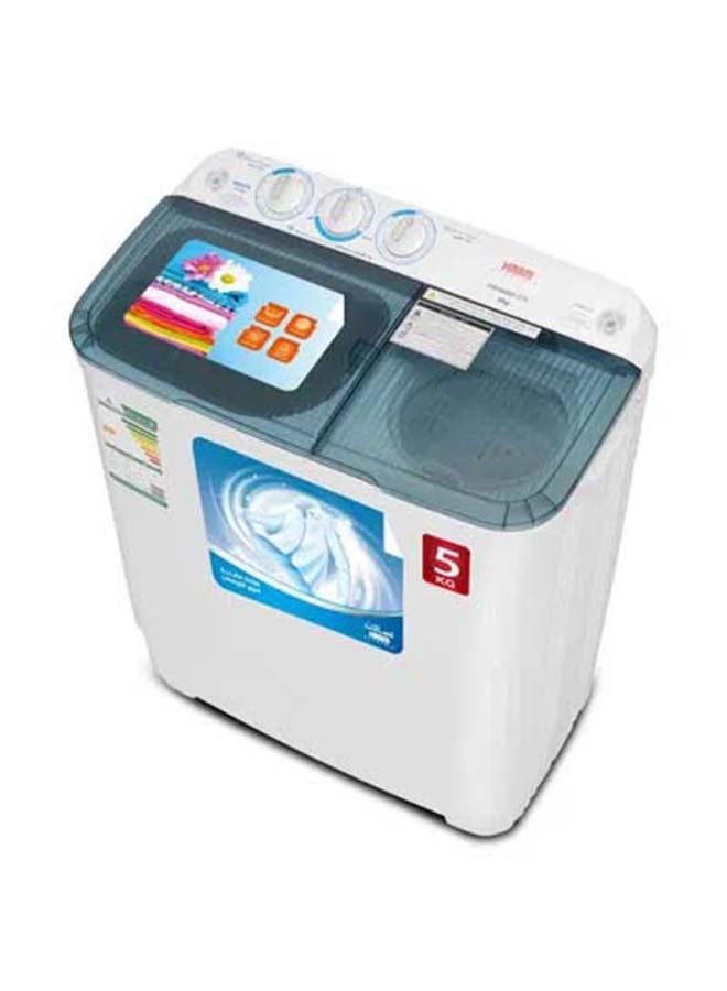 هام Washing Machine, Twin Tub, 5 Kg HWM5000-24N White  - Image 2