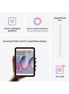 Apple Renewed - iPad Mini 2024 8.3-Inch 7th Gen 256GB Starlight WiFi With Facetime - International Version  - Image 3