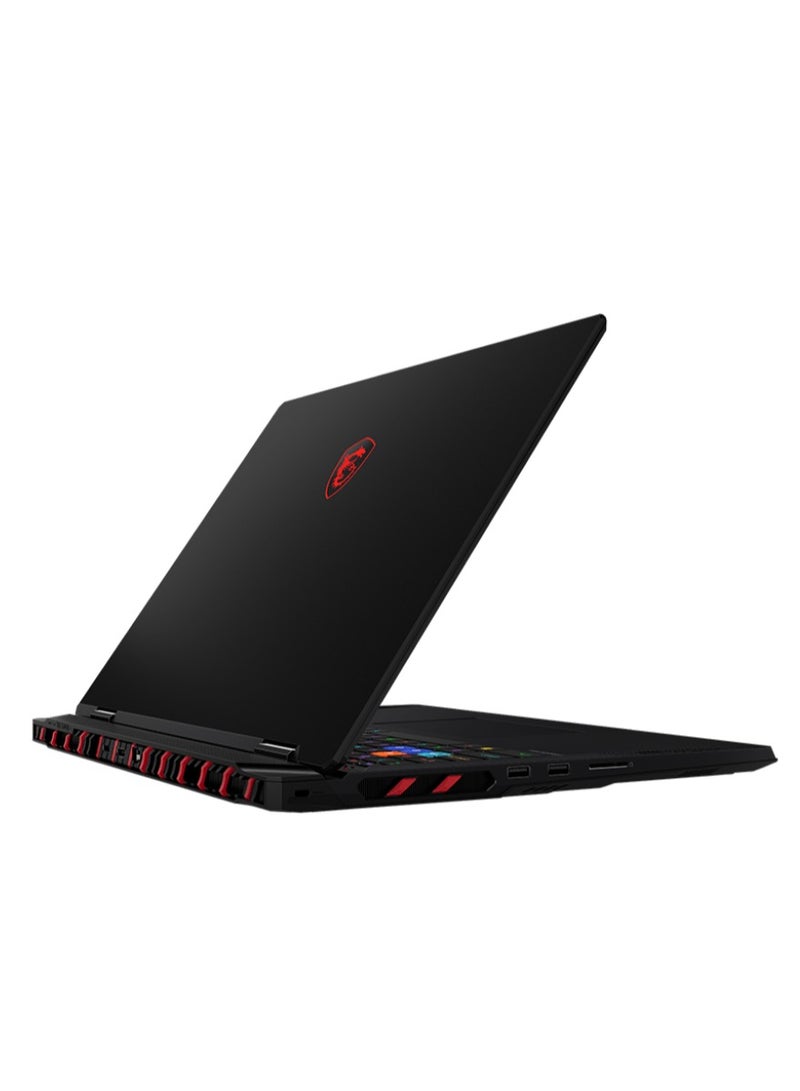 MSI RAIDER 18 HX AI A2XWIG Laptop With 18-Inch UHD+ Display, Core Ultra 9 285HX Processor/64GB RAM/2TB SSD/16GB NVIDIA Geforce RTX 5080 Graphics Card/Windows 11 Home English/Arabic black  - Image 2