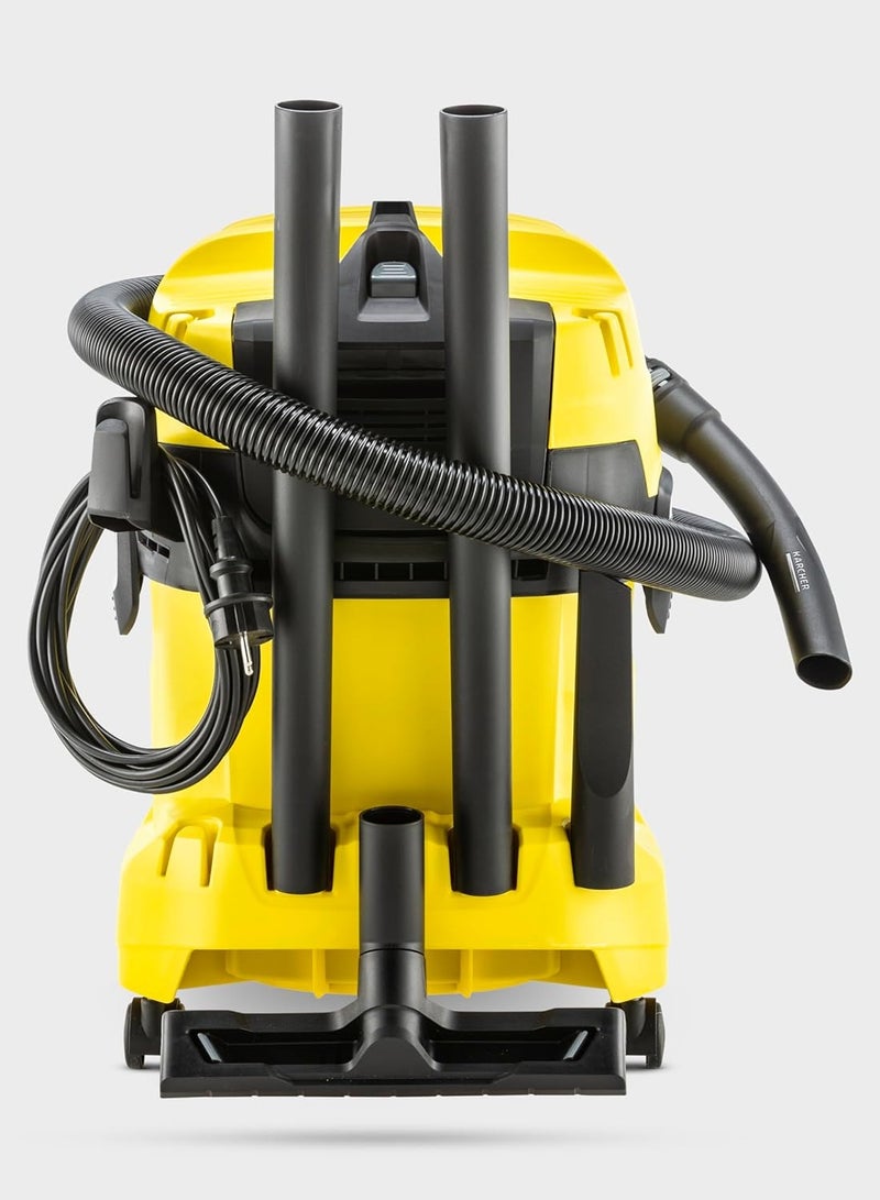 كارشر 1.628-209.0 - WD 4 V-20/5/22 - Wet and dry vacuum cleaner 1000 W WD4 Yellow  - Image 5