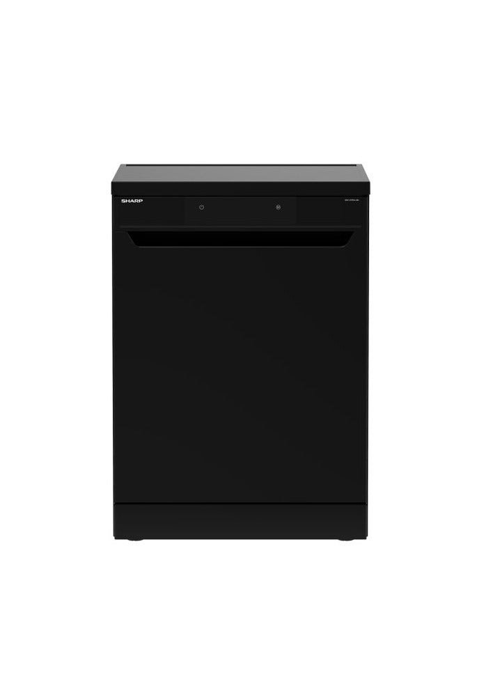 SHARP - Dishwasher 15 Person 60 cm Inverter Digital 10 Programs 15 L QW-V1015A-BK Black - Image 1