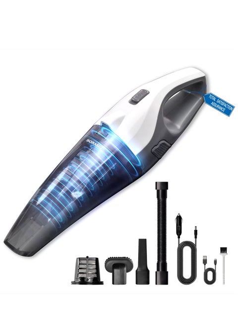 Rechargeable Vacuum Cleaner, Portable with Wet/Dry Functionality, With 0.4L Dust Cup Capacity And Easy Charging Type-C Slot, Continuous Working Of 15 Mins, Perfect Hoover For Home And Car 72 W SHC-231 Black