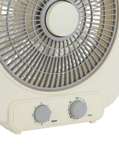 KRYPTON Krypton 10" Box Fan- KNF6449/ High Performance with 3-Speed Controls and 6 PP Leaf Blades/ Efficient Cooling and Wind, 60 Minute Timer, 50W Motor/ 2 Years Warranty, Grey and White KNF6449 white  - Image 5
