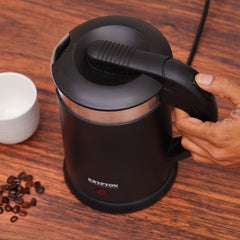 KRYPTON Double Layer Electric Kettle, 1.2L Cordless Kettle, KNK6325 1.2 L 1500 W KNK6325 Black  - Image 1