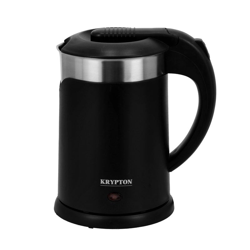 KRYPTON Double Layer Electric Kettle, 1.2L Cordless Kettle, KNK6325 1.2 L 1500 W KNK6325 Black  - Image 2