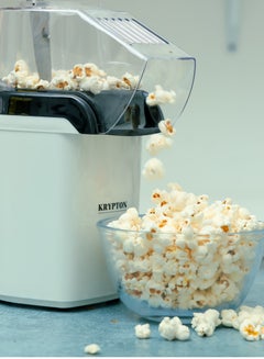 كريبتون Popcorn Maker Hot Air Popcorn Popper Maker KNPM6301 1200 W KNPM6301 White  - Image 2