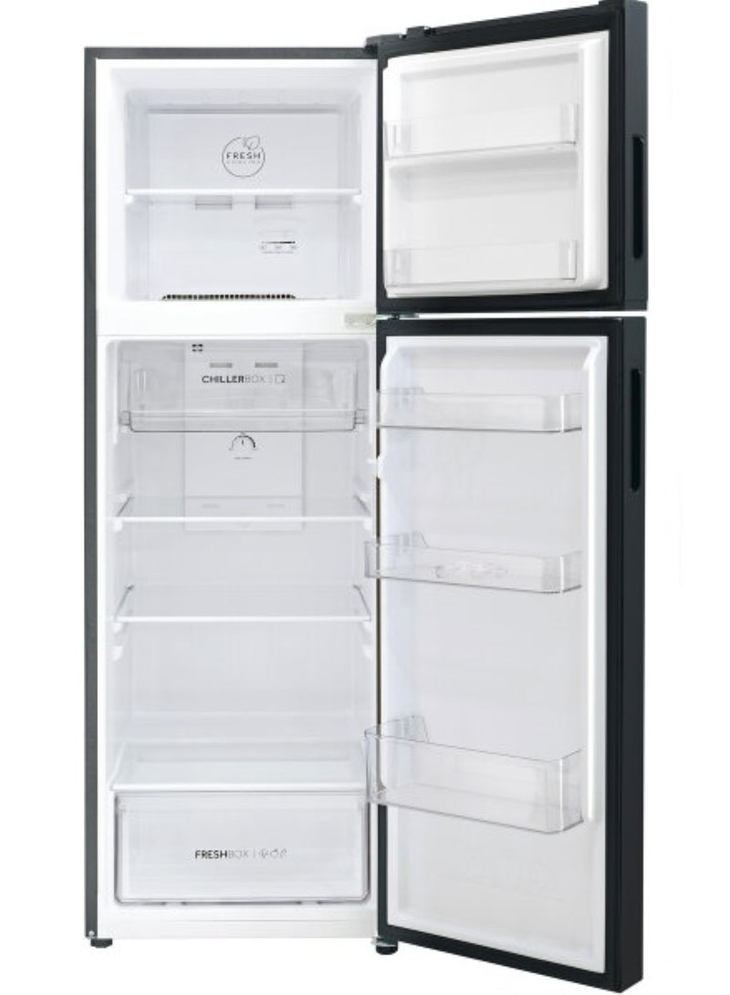 هاير ثلاجة علوية بتقنية العاكس المزدوج تدفق هواء متعدد زجاج مقوى ديود فريش تجميد سريع تبريد سريع سعة إجمالية 388 لتر موديل HRF-HRF-388BS - Image 4