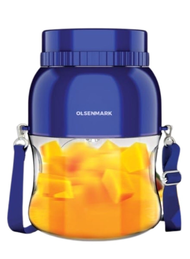 Olsenmark Rechargeable Nutrition Blender – High-Speed Portable Juicer with Stainless Steel Blades, BPA-Free – Perfect for Smoothies, Shakes & Travel 20 W OMSB7046 As per stock  - Image 1