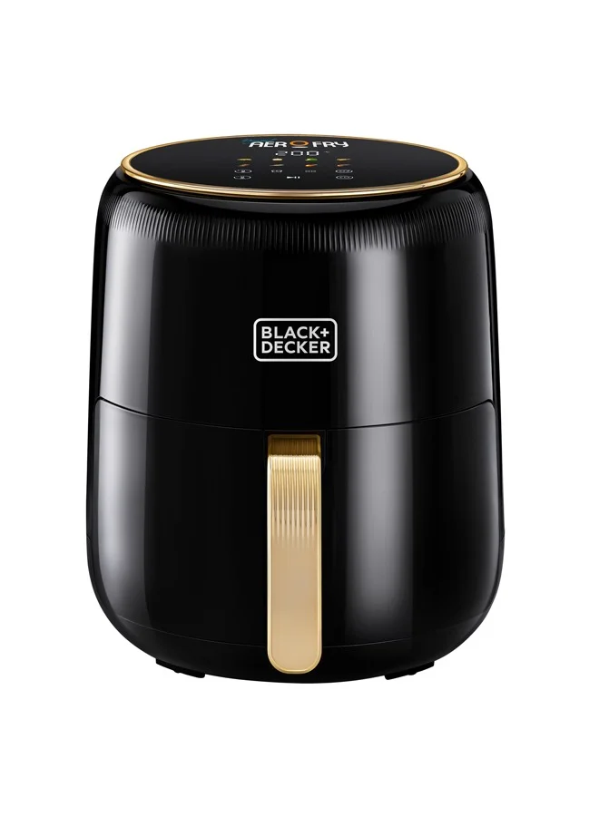 بلاك اند ديكر 8-In-1 Digital Air Fryer, 4.5L Non-Stick Basket, 1500W, Rapid Air Technology, LED Touch Display, 24-Hour Delay Timer, Auto-Off Safety, Dishwasher Safe Basket