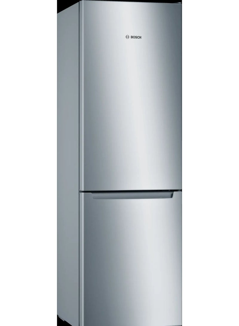 بوش Refrigerator No Frost 302 liter- Multi-Flow Air Tower - Series 2 Bottom Freezer KGN36NL30U silver - Image 1