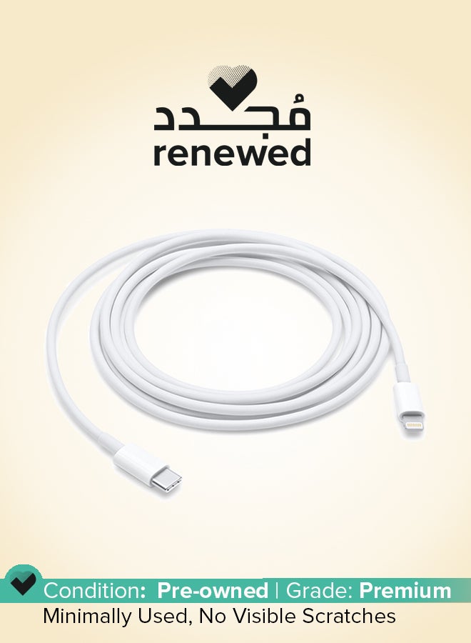 Apple Renewed - USB-C To Lightning Cable - 2 Meter White - Image 1