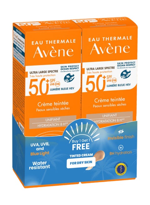 Suncare Cream  50+ Tinted  Trsb  Buy 1 Get 1 Free 50+50ml