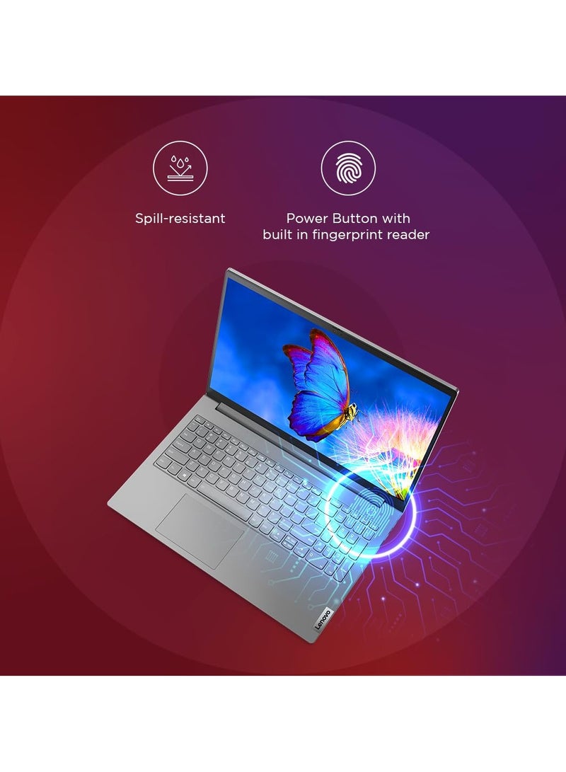 Lenovo - Think book 15 Laptop With 15.6-Inch FHD+ Touch screen Display, Intel Core i7-1255u Processor/16GB RAM/1TB SSD/Intel Iris XE Graphics/Windows 11 Pro English grey - Image 1