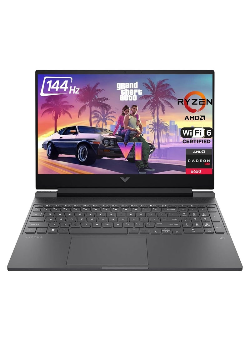 HP Victus 15 Elite Laptop With 15.6-Inch FHD+ Display, AMD Ryzen 5 7535HS Processor/16GB RAM/1TB SSD/8AMD Radeon RX 6550M Graphics/Windows 11 English/Arabic grey  - Image 1