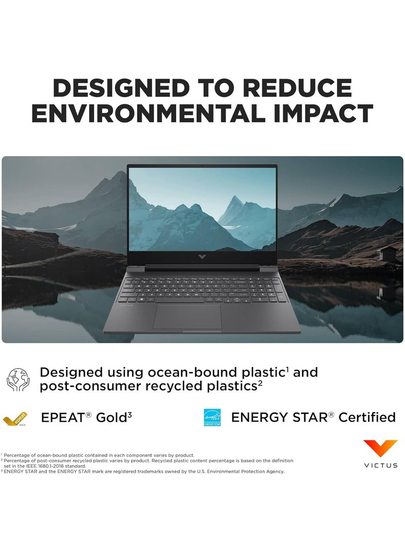 HP - Victus 15 Elite Laptop With 15.6-Inch FHD+ Display, AMD Ryzen 5 7535HS Processor/16GB RAM/1TB SSD/8AMD Radeon RX 6550M Graphics/Windows 11 English grey - Image 1