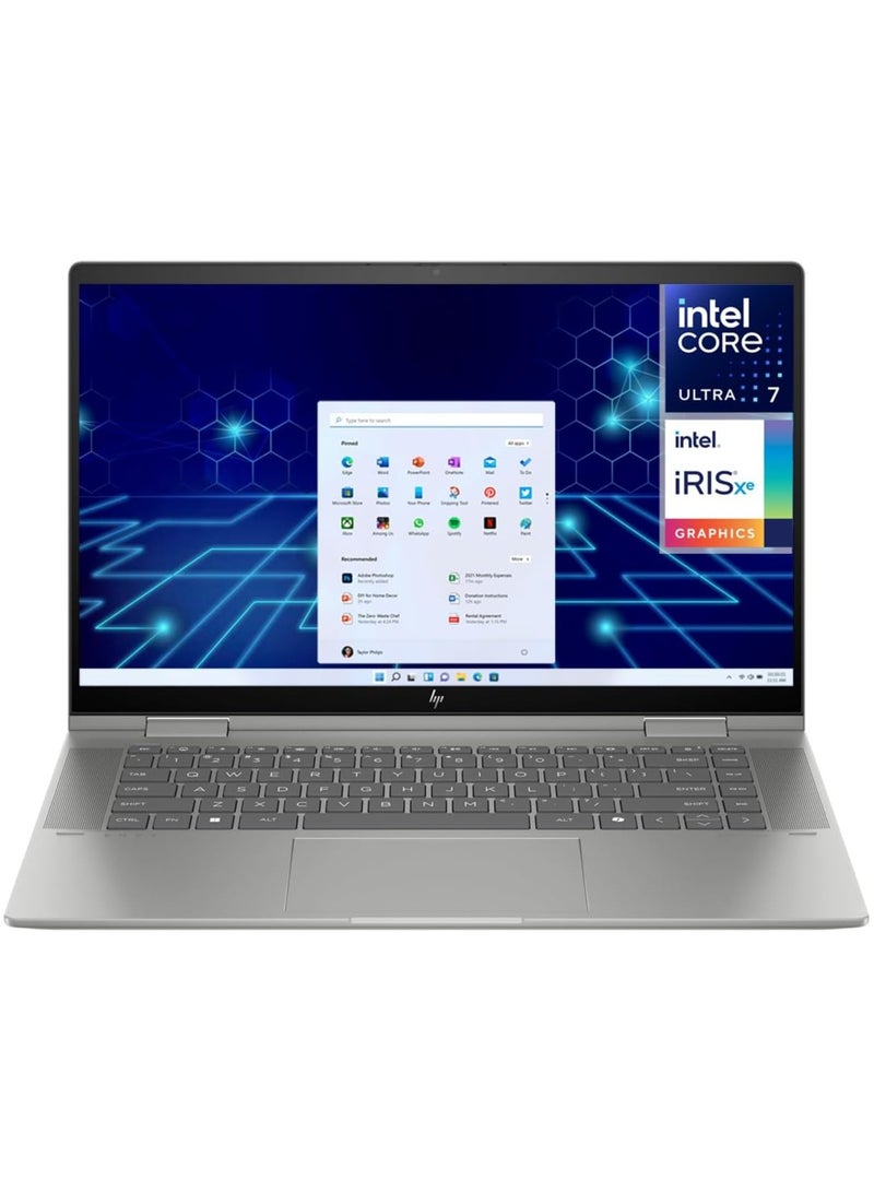 HP - Envy Laptop With 15.6-Inch FHD+ Display, Intel Core Ultra 7 155H Processor/32GB RAM/1TB SSD/8Intel Iris XE Graphics/Windows 11 English/Arabic grey - Image 1