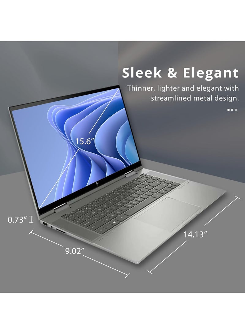 HP - Envy Laptop With 15.6-Inch FHD+ Touch screen Display, Intel Core Ultra 7 155H Processor/32GB RAM/1TB SSD/8Intel Iris XE Graphics/Windows 11 English grey - Image 1