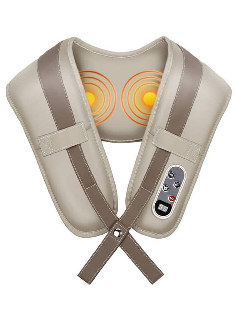 Toshionics - Portable Electric Massage Shawl Pillow Taiko-Strength Power Drum Shiatsu Massager for Deep Tissue Relief Smart Cervical Neck Shoulder Back and Body Massager with Heating Vibration and Multi-Mode Kneading Anti-Cellulite Office and Home Massage for Muscle Pain Relief - Image 1