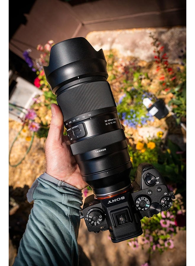 Tamron - A067S 50-400mm F 4.5-6.3 Di III VC VXD For Sony Black - Image 1