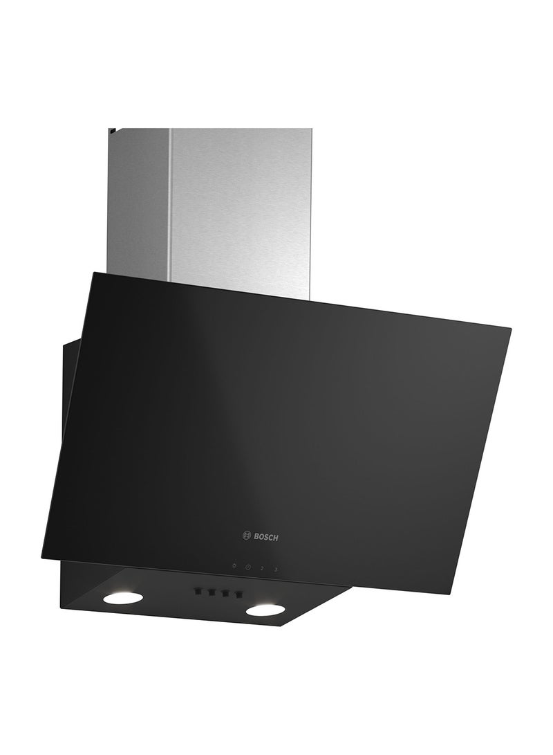 BOSCH Series 2, Wall-mounted Cooker Hood,60 cm, Clear Glass 120 W DWK63PJ61M Black  - Image 1