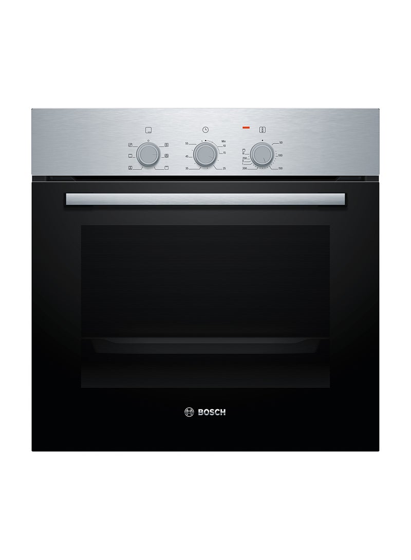 بوش Serie 2, Built-in oven, 60 x 60 cm,Stainless Steel HBF011BR1M Black  - Image 1