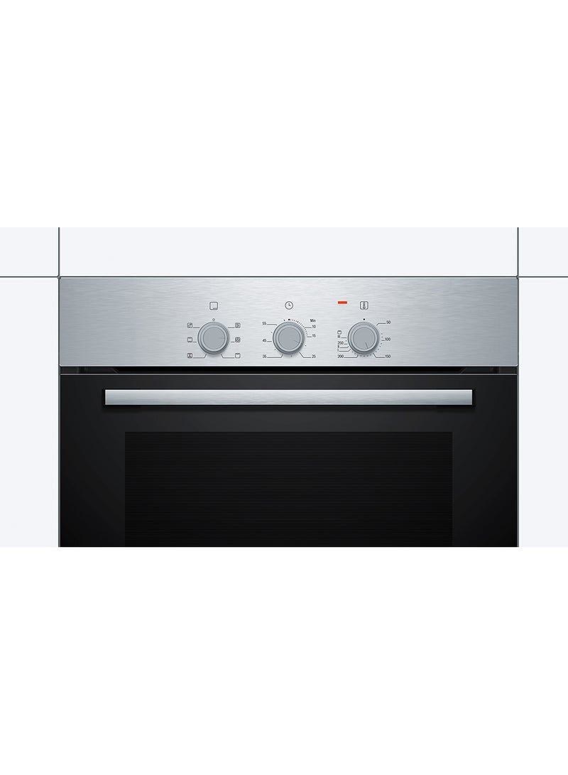 بوش Serie 2, Built-in oven, 60 x 60 cm,Stainless Steel HBF011BR1M Black  - Image 2