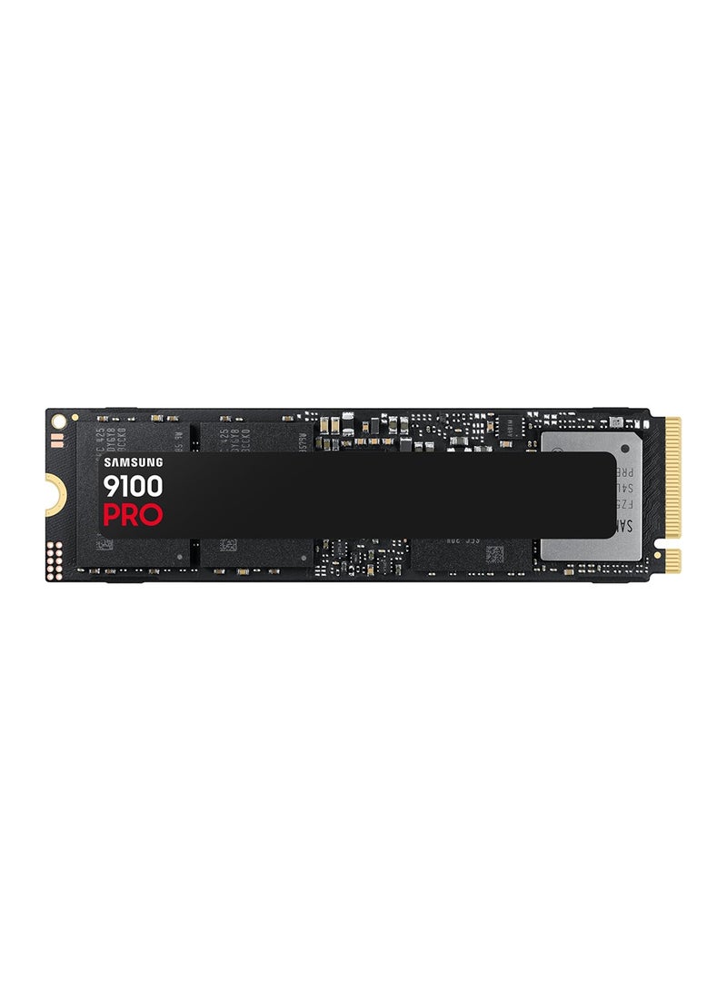 سامسونج 9100 برو NVMe M.2 SSD، 2 تيرابايت، PCIe 5.0، 14,700 ميجابايت/ثانية قراءة، 13,400 ميجابايت/ثانية كتابة، SSD داخلي للألعاب، تحرير الفيديو والذكاء الاصطناعي، أسود، MZ-VAP2T0BW - Image 1