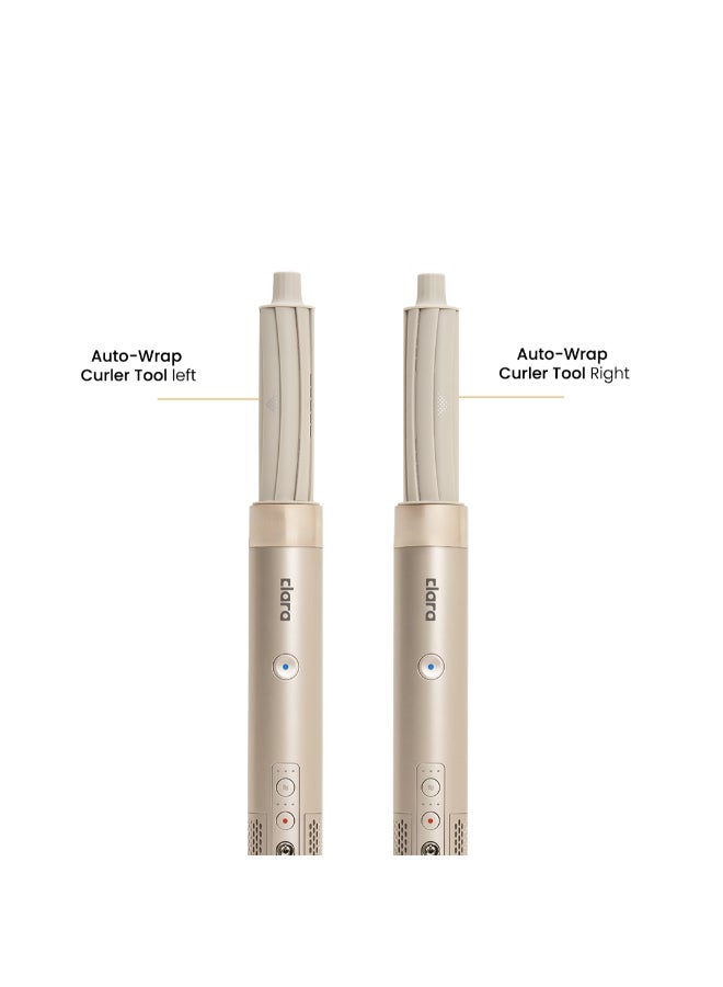 CLARA Multi Styler for All Hair Types – 6-in-1 Styling Tool with Auto-Wrap Curlers, Blow Dryer, Round & Oval Brush – 1500W Ionic Hair Styler for Frizz-Free Waves & Salon Blowouts Rose Gold - Image 5