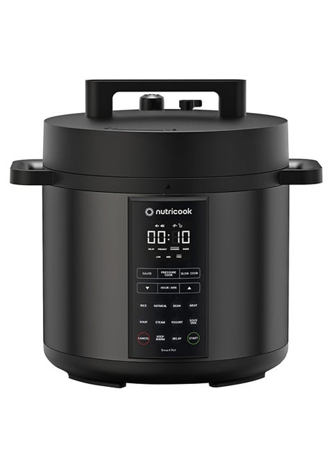 Smart Pot 2, 6 Liters, 9 In 1 Electric Pressure Cooker, Slow Cooker, Rice Cooker, Steamer, Saute Pot, Yogurt Maker & More, 12 Smart Programs With New Smart Lid, 2-Year Warranty 6 L 1000 W SP204K Silver