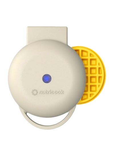 nutricook Mini Waffle Maker with Quick Heating, Ceramic Coated, Toxin-free, made without PTFEs, PFOAs & other PFAs for Safer & Healthier Cooking, Easy to Clean, Perfect for Kids and Families, 2