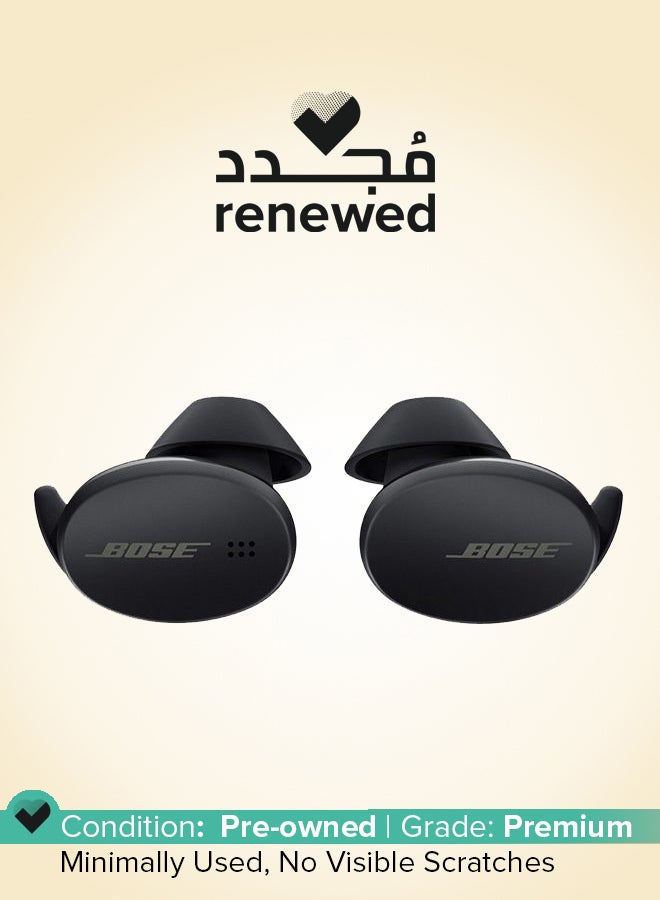Renewed - Sports True Wireless Earbuds black