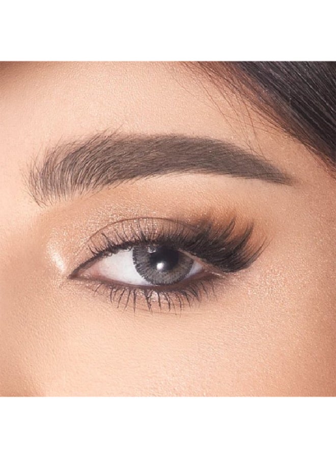 أمارا عدسات Zi Cloudy الشهرية القابلة للتصرف، عدسات ملونة، عدسات تجميلية، عدسات رمادية، عبوة من 2 - Image 1