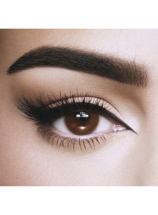 أمارا عدسات لاصقة ملونة قابلة للاستخدام الشهري، عدسات لاصقة تجميلية، عدسات لاصقة بنية، عبوة من 2 - Image 1