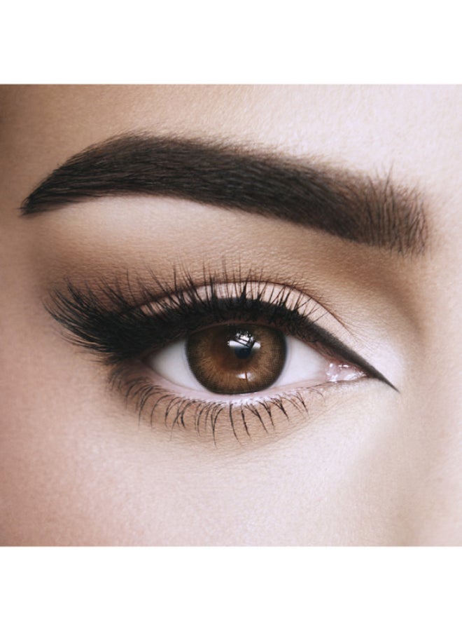 أمارا عدسات لاصقة ملونة من اللوز للاستخدام الشهري، عدسات لاصقة تجميلية، عدسات لاصقة بنية، عبوة من 2 - Image 1